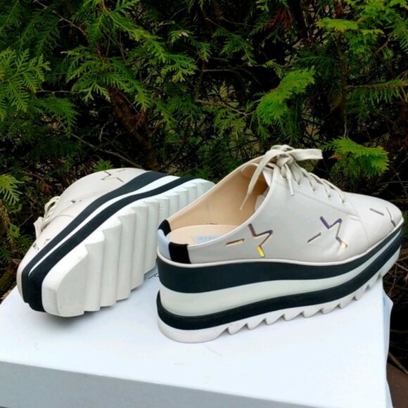 Stella McCartney Star Platform Wedge Mules - EUC - Picture 2 of 12